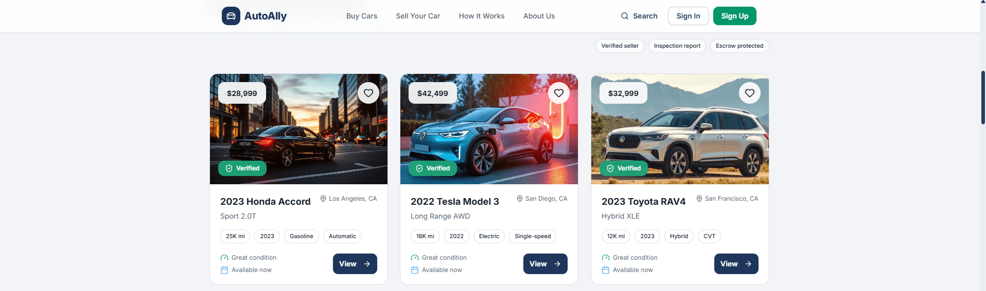 Car Marketplace Listings